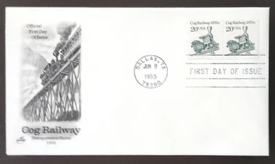 20c  Cog Railway # 2463 FDC 1995 Artcraft - Image 1 of 2