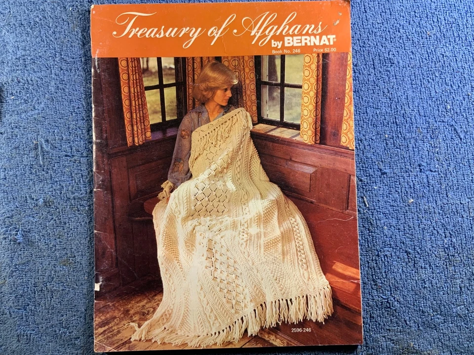 Treasury of Afghans by Bernat Book #246 -- 20 crochet & knitting patterns - Image 1 of 1