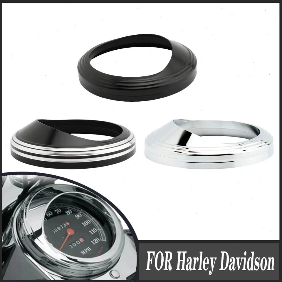 5"Speedometer Gauge Bezel Visor Trim Ring Cover FOR Harley Davidson Fat Boy Dyna - Изображение 1 из 4