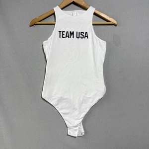 Skims Olympic Team USA White High Neck Body Suits Seamless Size Small - Picture 1 of 8
