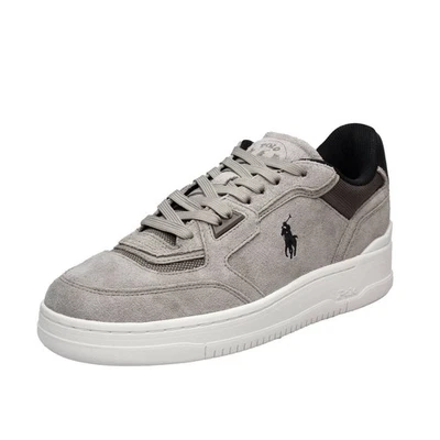 Ralph Lauren Open Master - Sneakers In Suede Grigio - Taglia 44 [11 US 29.5cm] - Immagine 1 di 3