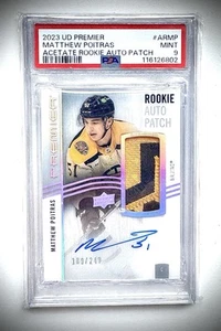 2023-24 Upper Deck Premier Matthew Poitras RPA /249 PSA 9 POP 1 None Higher Rare - Picture 1 of 2