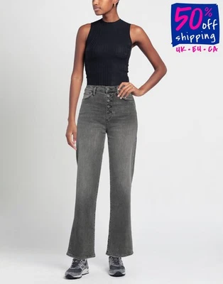 RRP €277 TRUE RELIGION Bootcut Jeans W31 Grey High Waist Distressed Faded  - Image 1 of 4