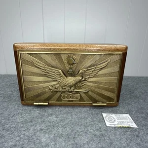 Antique USPS Post Office Box Eagle Door Bank w/ Combination - #307 - Picture 1 of 20