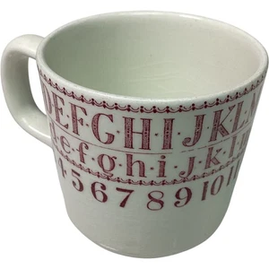 ADAMS English Ironstone Micratex Alphabet Mug Collectable Wedgwood Group TH - Picture 1 of 7