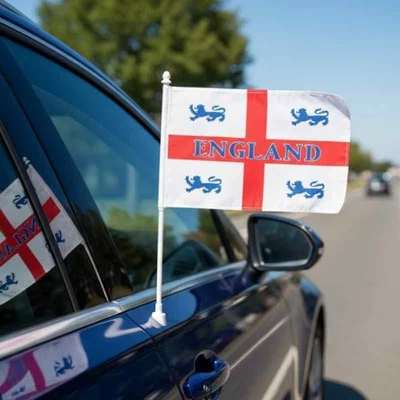 England Car Flag Window Attachment Football Supporters Its Coming Home White - Image 1 of 4