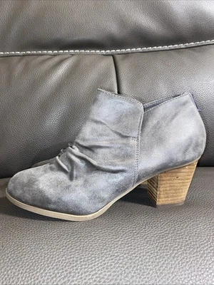 Botines de tacón Report gris Clarice para mujer talla 8 NUEVO Foto 1 de 4