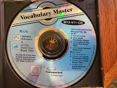 Transparent Language Vocabulary Master CD Software - Image 1 of 2