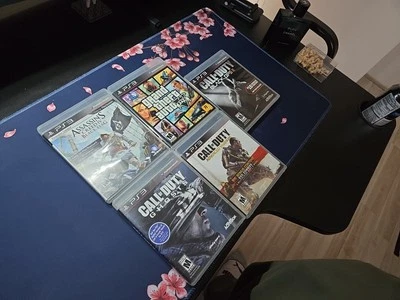 PS3 Games Bundle (BO2, Ghosts, Advance Warfare, Black Flag, GTAV)  - Image 1 of 4