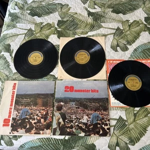 LOT 3 VINYL LP ALBUM Rare Compilation 70s Blues Rock 60s Monster Hits Santana ++ - Picture 1 of 10
