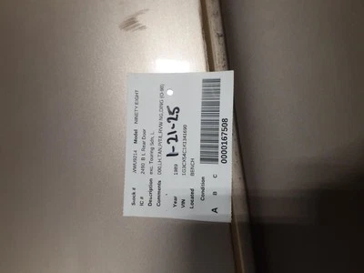 Driver Left Rear Side Door Sedan Fits 85-90 ELECTRA 598659 - Image 1 of 3