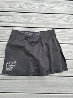 Pantalones cortos de ciclismo acolchados Novara para mujer talla L falda 2 en 1 ~negros~ Foto 1 de 4