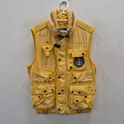 Ralph Lauren Polo Vintage Naval Station Utility Fishing Cargo Gilet Vest Medium - Image 1 of 4