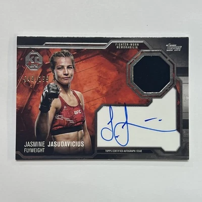 Parche automático Jasmine Jasudavicius 2025 Topps UFC KNOCKOUT/199 KAR-MV reliquia KG Foto 1 de 2
