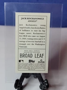 JACK KOCHANOWICZ RC 2025 Topps T205 HOJA ANCHA TRASERA Rookie appx/10 SP LA Angels - Imagen 1 de 2