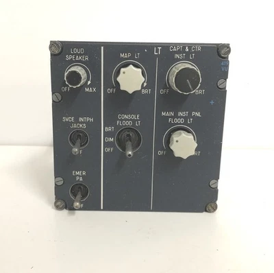 Painel de controle de áudio e luz Airbus Aircraft A92529194000E00 - Imagem 1 de 4