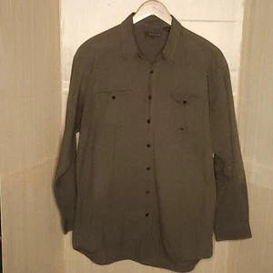 Roper Mens Heavyweight Green Button Down 2XT - Picture 1 of 5