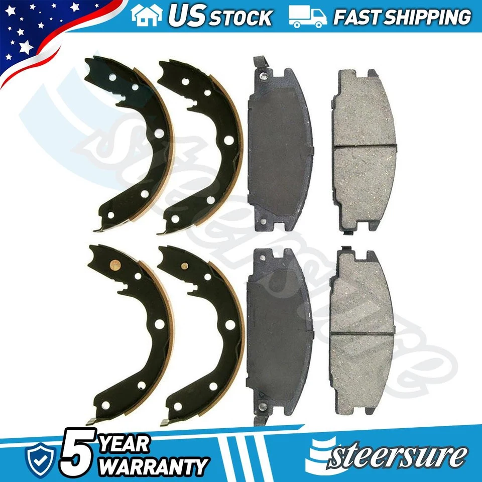 Juego de pastillas de freno de disco delanteras traseras zapatas de freno de estacionamiento para Honda Passport 1994-1996 Foto 1 de 4