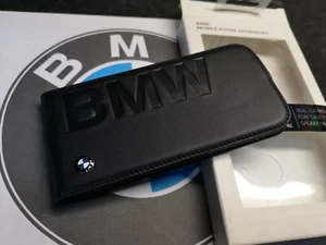 Mobile Phone Cover Flip Leather Genuine BMW Samsung Galaxy S6 80212413771 - Picture 1 of 24