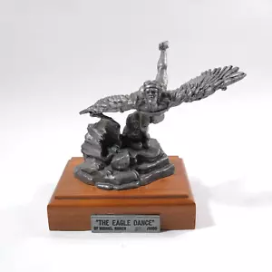 Estatuilla de bailarina Michael Ricker Michael Ricker Cast de águila de peltre RARA - Imagen 1 de 12