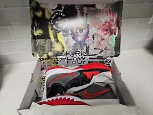 Nike Kyrie 4 Low TB Black University Red DA7803-002 men basketball shoes sz 10 - Picture 1 of 15