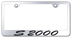 Honda S-2000 Etched Script Logo Chrome License Plate Frame Official Licensed