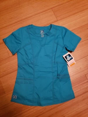 Nuevo con etiquetas Exfoliantes Adar Medical Uniforms XS Junior Fit verde azulado para mujer Foto 1 de 4