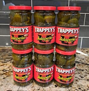 6 PACK - Trappey's WHOLE HOT Jalapeno Peppers, 12 ounces each...FREE SHIPPING