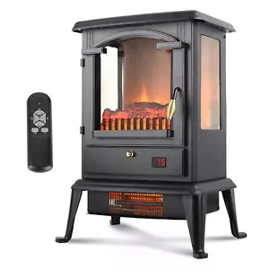 VOLTORB Freestanding Electric Fireplace Heater Stove w/Remote Control (Open Box) - Picture 1 of 11