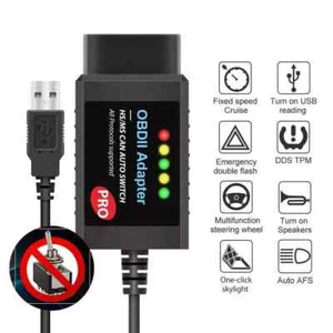 FORscan Pro OBD2 Diagnostic Tool For Ford/Mazda, HS/MS-CAN Switch - Picture 1 of 10