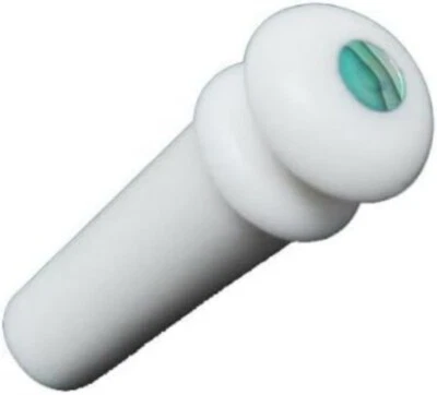 5x Bone Guitar End Pin Strap Button Abalone Peg Luthier White - Image 1 of 4