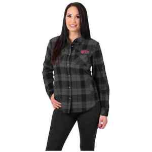 FXR Racing F20 Timber Plaid Womens Button Up Ladies Flannel Long Sleeve Shirts