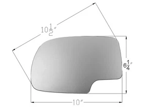 For Mirror Glass W/ Pads 99-07 SILVERADO SIERRA TAHOE YUKON Driver Left Side - Picture 1 of 5
