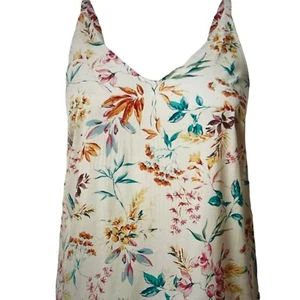 Torrid Stretch Challis ärmelloses Trägertop, cremefarben geblümt, 2, 2X, 18-20 - Bild 1 von 4