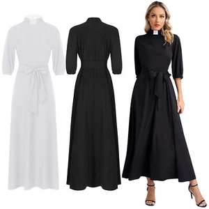 Womens Dresses Carnival Church Dancewear Gown Theme Costume Stage Maxidress - Picture 1 of 30