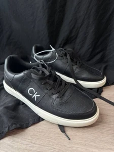 Calvin Klein Jeans Style COPPER -R SIZE 12 IN BLACK AND WHITE SNEAKERS - Picture 1 of 6
