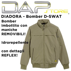 DIADORA - Bomber imbottito, modello D-SWAT con maniche removibili! - Taglia S - Foto 1 di 5