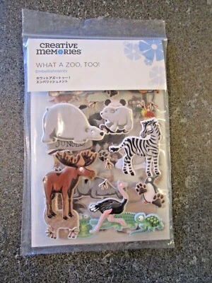 Creative Memories WHAT A ZOO, TOO! Embellishments - 63 Puffy Stickers NEW 2022 - Image 1 of 2
