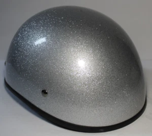 2010 ARTHUR FULMER AF81 SILVER SPARKLE METALFLAKE MOTORCYCLE HELMET SIZE XL DOT - Picture 1 of 23