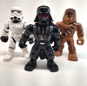 Star Wars Galactic Heroes Mega Mighties Darth Vader, Stormtrooper. Chewbacca  - Foto 1 di 16