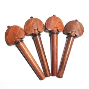 4/4 Cello Pegs Rose Wood Rosewood Peg Ebony Collar Full Size Adult Wooden - Picture 1 of 5