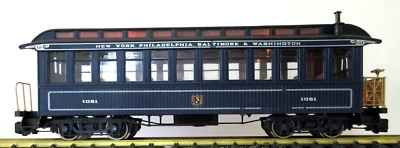 Bachmann 97343 B&O  Observation Car w/Metal Wheels, Lighted Drum Head & Lighting - Image 1 of 4