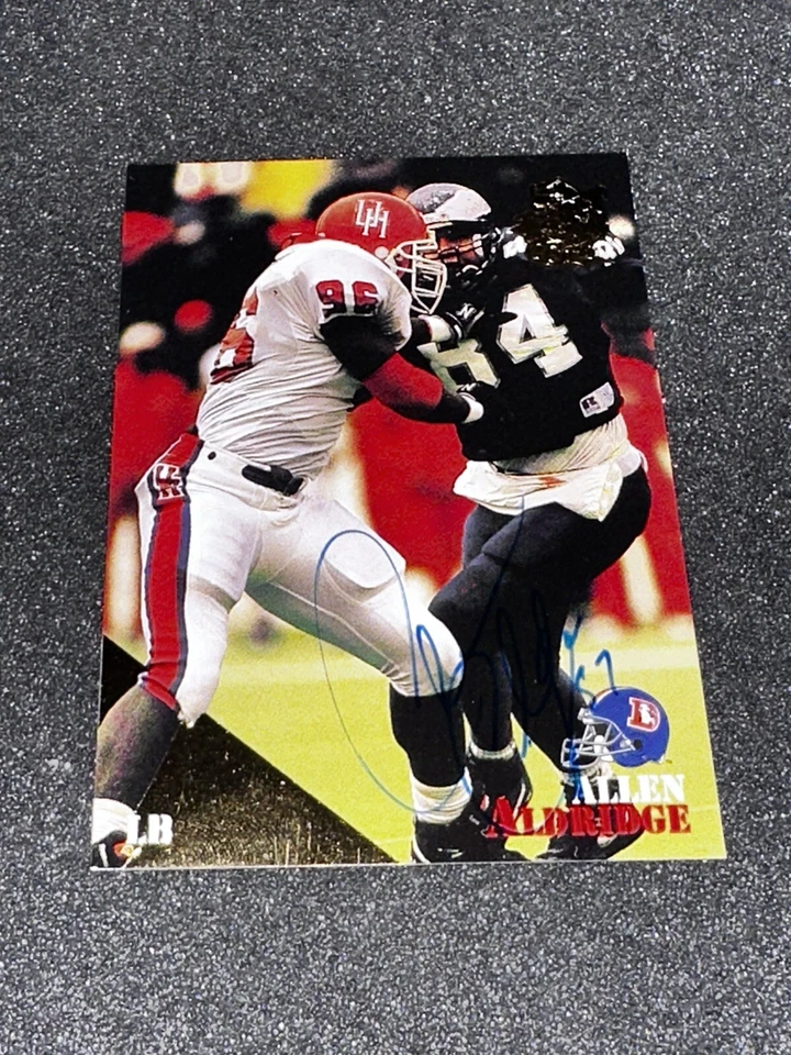ALLEN ALDRIDGE 1994 Classic NFL Draft  RC Rookie On Card AUTO #89 - Image 1 of 1