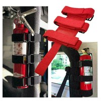 Car Auto Roll Bar Fire Extinguisher Holder Mount Bracket Adjustable S4E1 D9J6