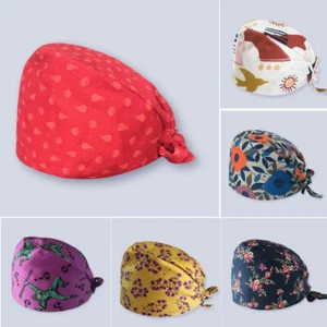 Hombres Mujeres Ajustable Doctor Enfermera Unisex Sombrero de Trabajo Impresión Elegante Gorra Exfoliante - Imagen 1 de 17