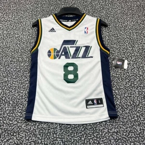 Utah Jazz Williams #8 Jersey Shirt Youth Small 8 Adidas NBA V-Neck New S - Picture 1 of 7