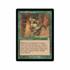 4x One with Nature x4 MTG Scourge LP/SP