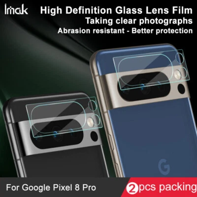 IMAK For Google Pixel 8 Pro Camera Lens Film Cover Soft Glass Protector (2set) - Image 1 of 4