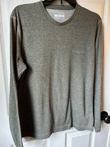 Columbia Shirt Men’s Small Green Heather Omni-wick Athletic Outdoor Fishing Soft - Picture 1 of 10