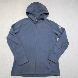 Kuhl Hoodie Jacket Mens Medium Blue Full Zip Fleece Lined Outdoor Casual - Picture 1 of 15